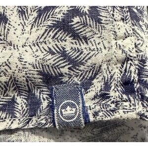 Peter Millar 100% Linen‎ Palm Print Shirt Men's L Hawaiian Beach Coastal Golf